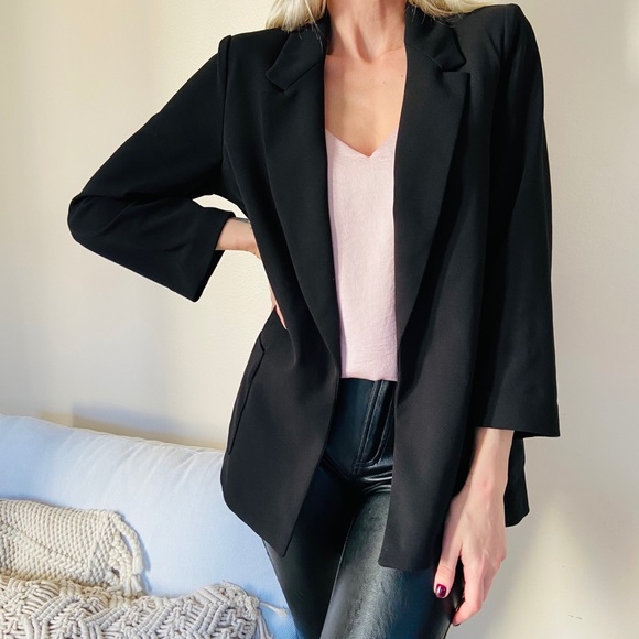 Black label open front blazer - Picture 6 of 12